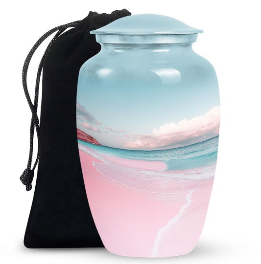 Pink Sunset Theme Large Urn 10 Inch
