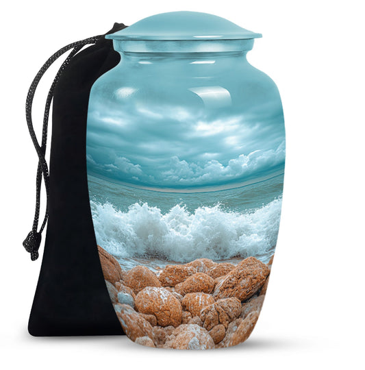 Sea Theme Large Urn 10 Inch