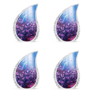 Teardrop Shape Butterfly Urn Keepsake Urn Pack of 4