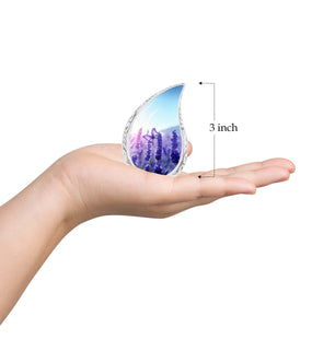 Teardrop Shape Butterfly Urn Keepsake 3 Inch