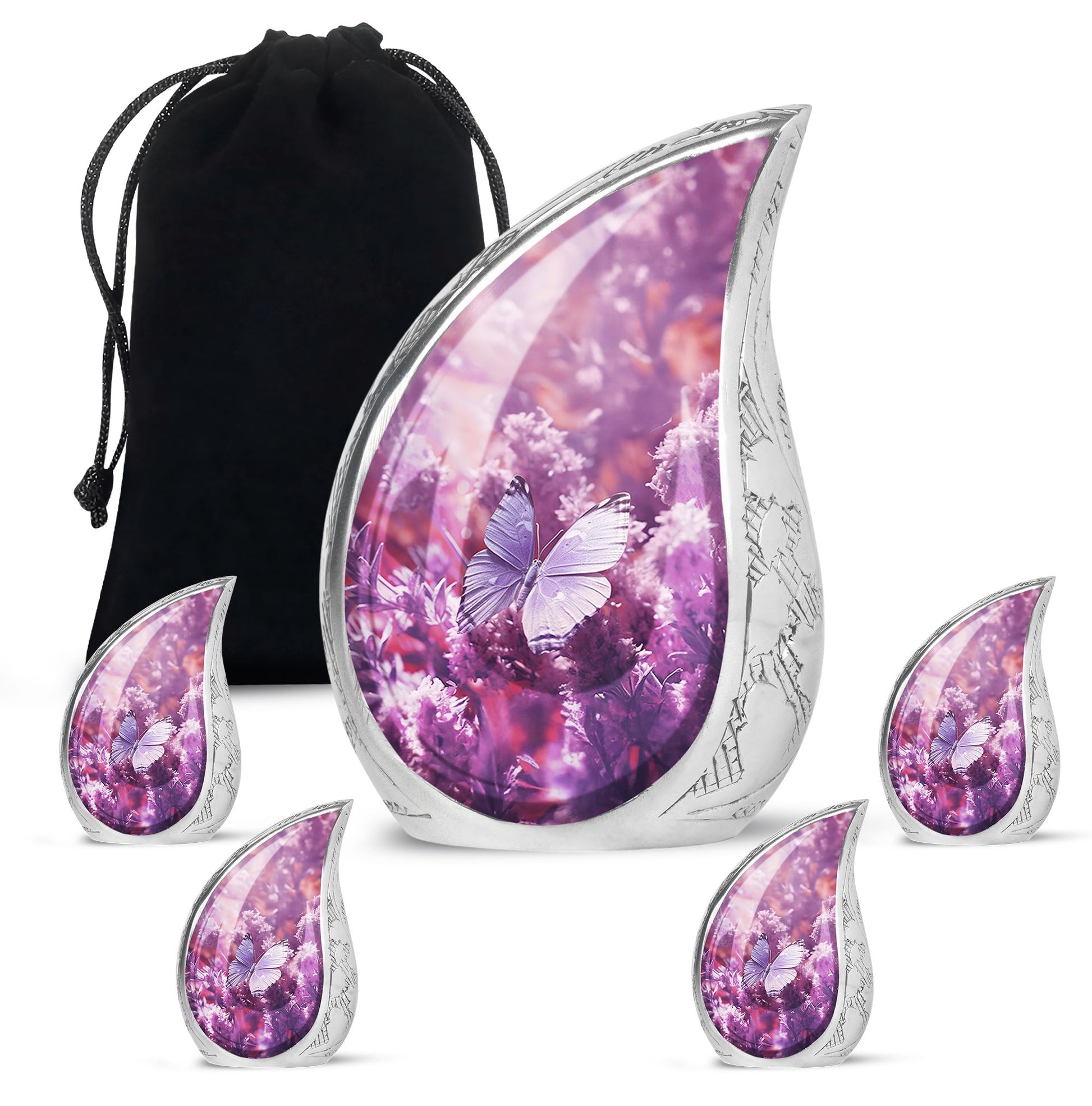 Magical Butterfly Fantasy- Butterfly Urn Teardrop Cremation Urn