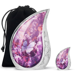 Magical Butterfly Fantasy- Butterfly Urn Teardrop Cremation Urn