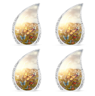 Butterfly Fly In A Meadow - Butterfly Urn Large Teardrop Urn For Ashes