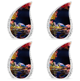 Teardrop Shape Sparrow Urn Keepsake Urn Pack of 4