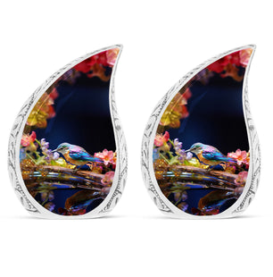 Teardrop Shape Sparrow Urn Keepsake Urn Pack of 2