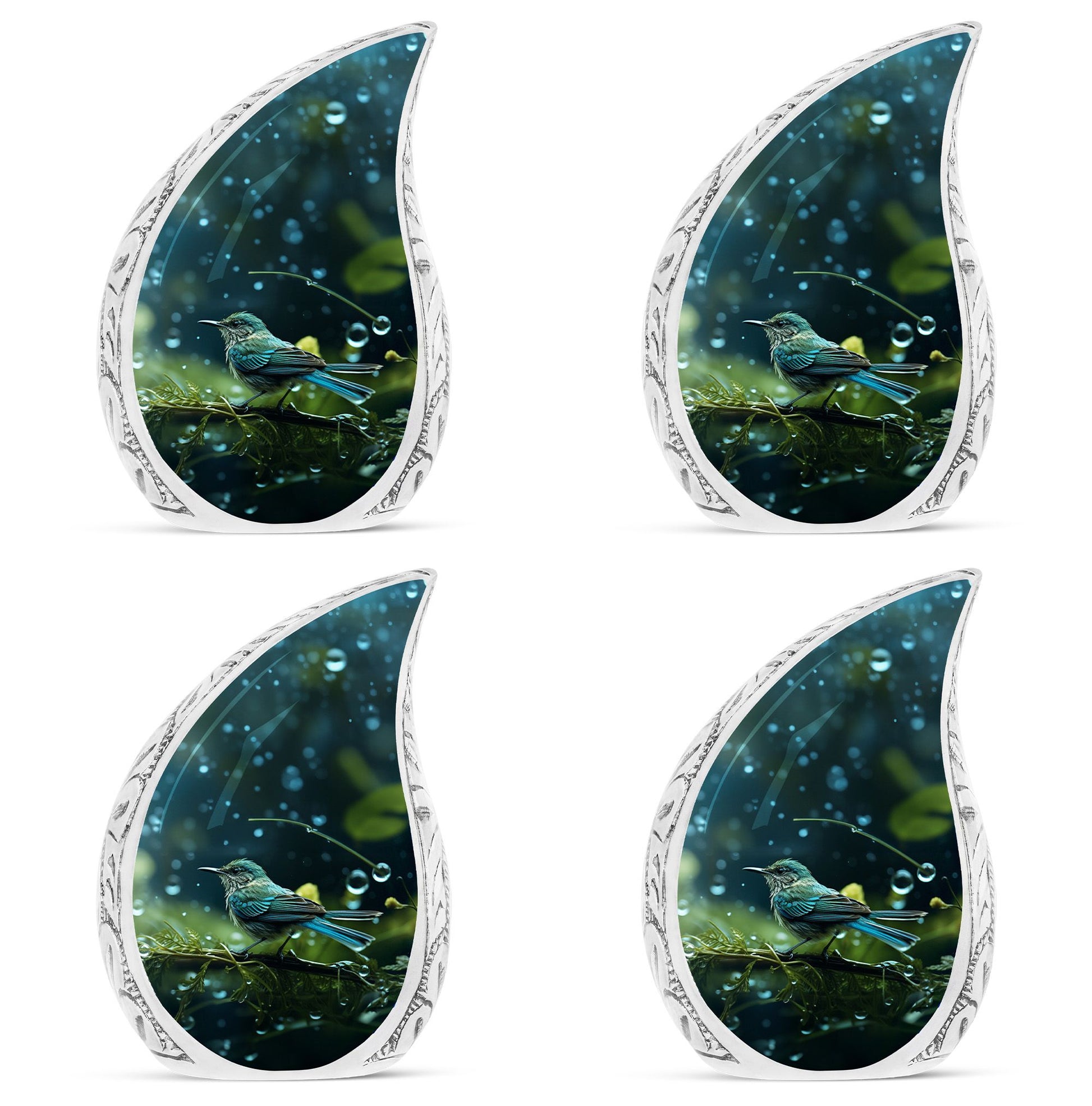Teardrop Shape Sparrow Urn Keepsake Urn Pack of 4