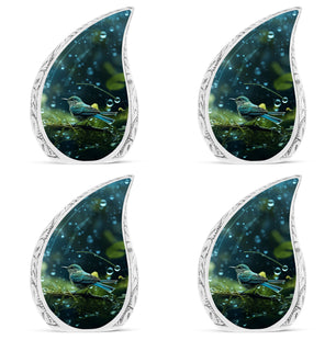 Teardrop Shape Sparrow Urn Keepsake Urn Pack of 4
