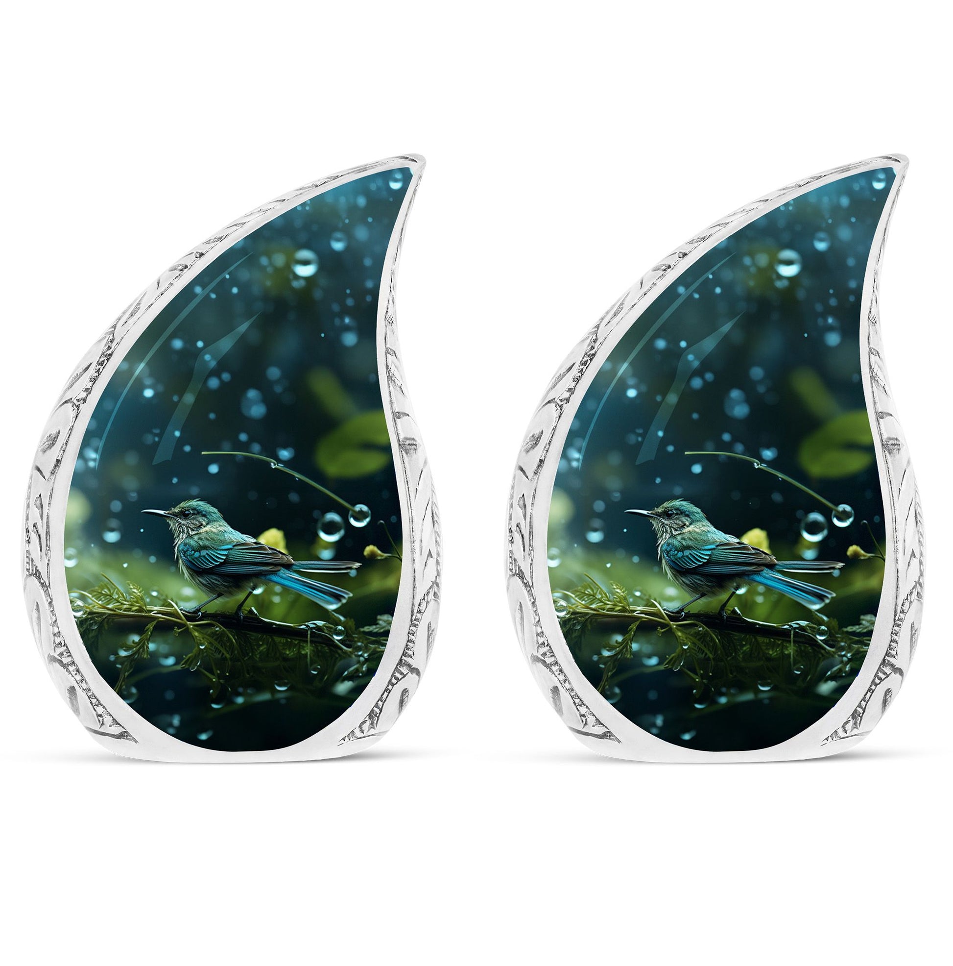 Teardrop Shape Sparrow Urn Keepsake Urn Pack of 2