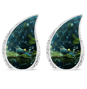 Teardrop Shape Sparrow Urn Keepsake Urn Pack of 2