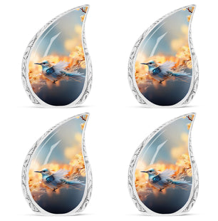 Teardrop Shape Sparrow Urn Keepsake Urn Pack of 4