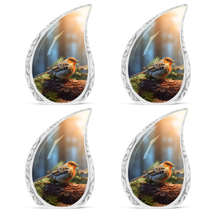 Teardrop Shape Sparrow Urn Keepsake Urn Pack of 4