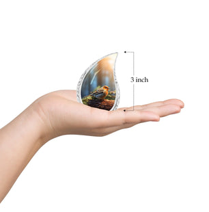 Teardrop Shape Sparrow Urn Keepsake 3 Inch