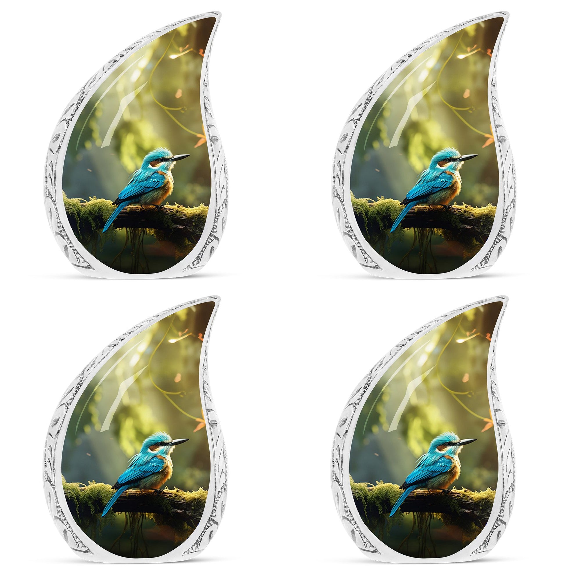 Teardrop Shape Sparrow Urn Keepsake Urn Pack of 4
