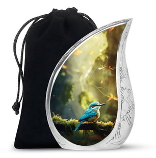 Teardrop Shape Sparrow Urn Large 10 Inch