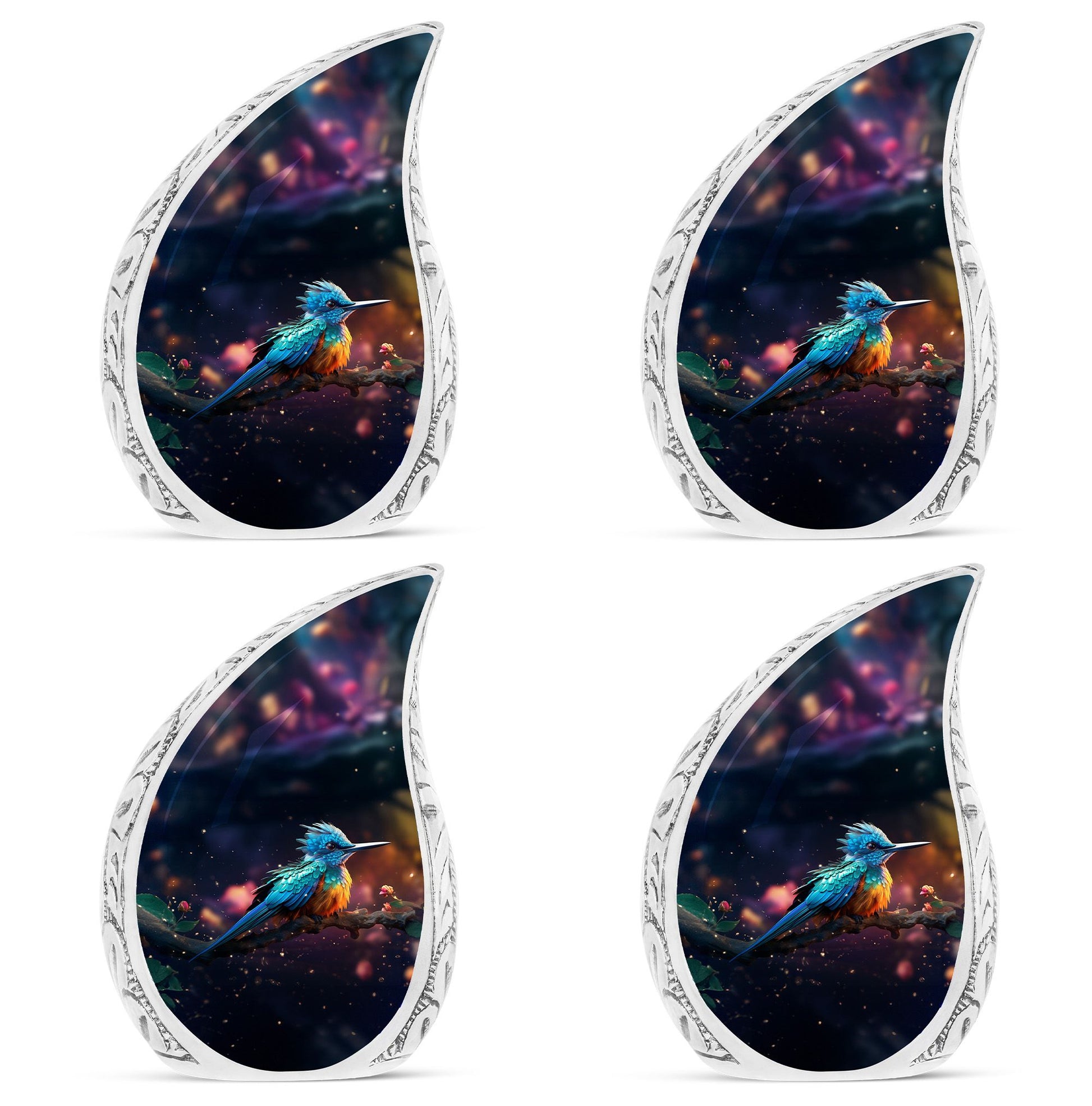 Teardrop Shape Sparrow Urn Keepsake Urn Pack of 4
