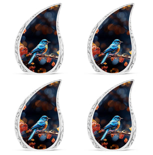 Teardrop Shape Sparrow Urn Keepsake Urn Pack of 4