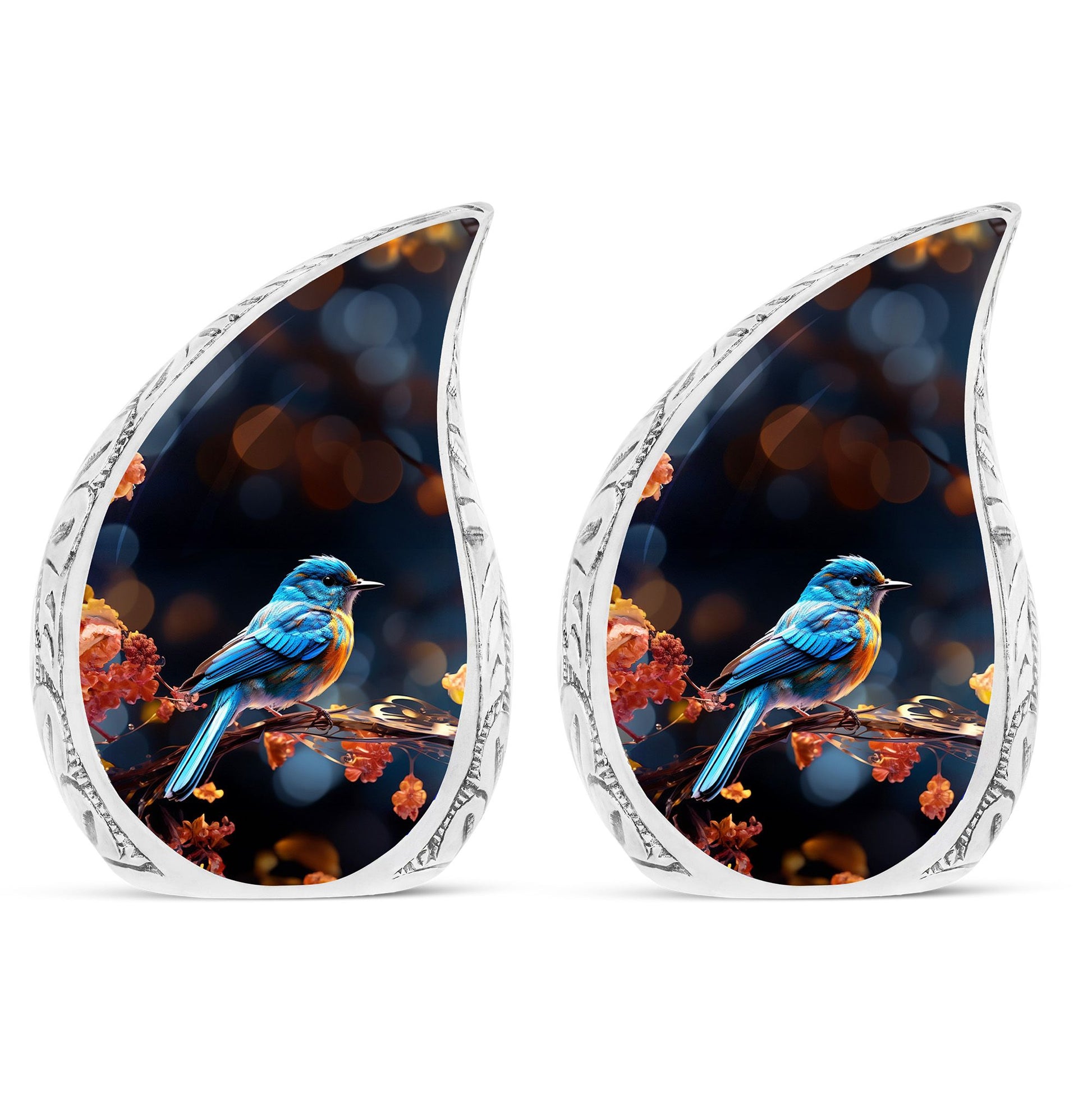Teardrop Shape Sparrow Urn Keepsake Urn Pack of 2