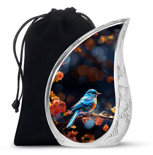 Teardrop Shape Sparrow Urn Large 10 Inch