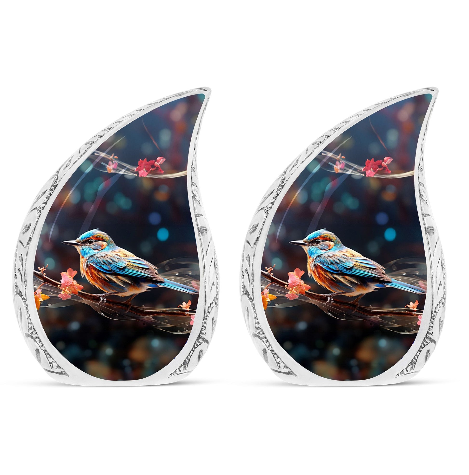 Teardrop Shape Sparrow Urn Keepsake Urn Pack of 2