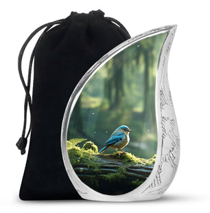 Teardrop Shape Sparrow Urn Large 10 Inch