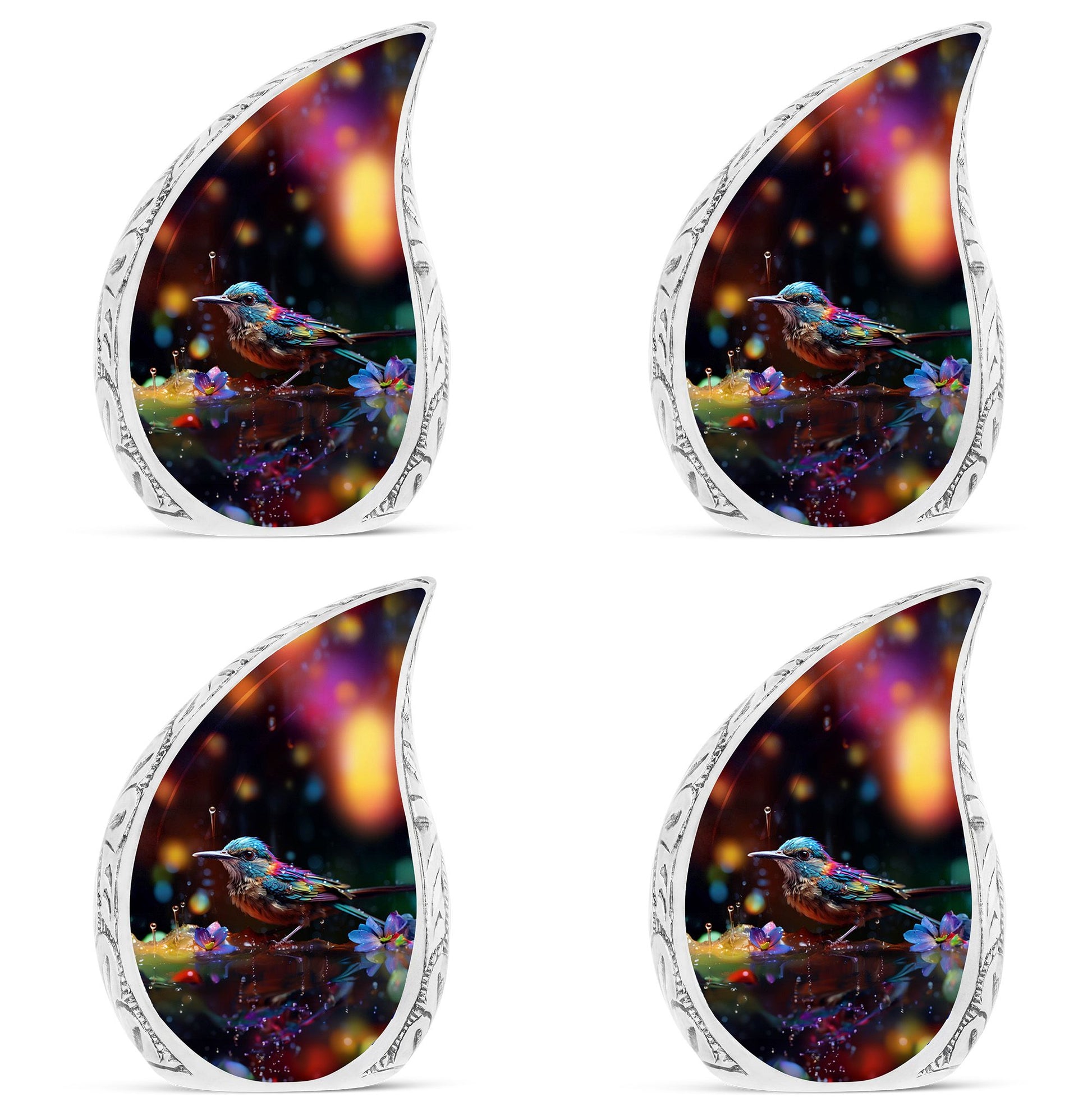 Teardrop Shape Sparrow Urn Keepsake Urn Pack of 4