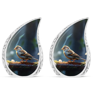 Teardrop Shape Sparrow Urn Keepsake Urn Pack of 2