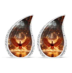 Teardrop Shape Phoenix Urn Keepsake Urn Pack of 2