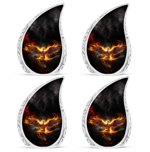 Teardrop Shape Phoenix Urn Keepsake Urn Pack of 4