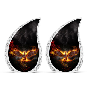 Teardrop Shape Phoenix Urn Keepsake Urn Pack of 2
