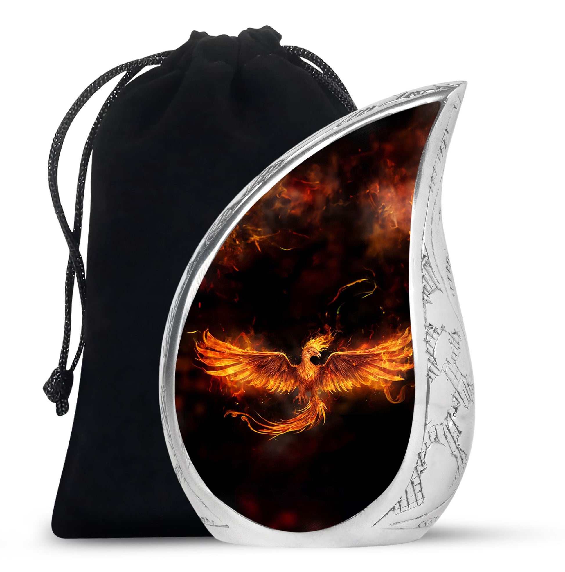 Teardrop Shape Phoenix Urn Large 10 Inch