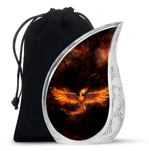 Teardrop Shape Phoenix Urn Large 10 Inch