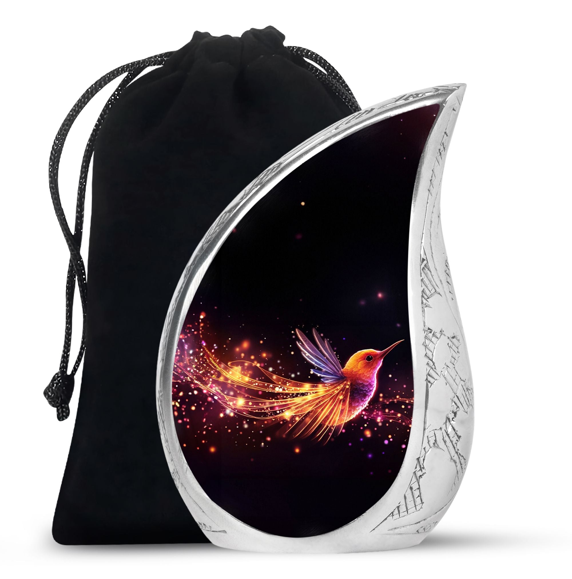 Teardrop Shape Phoenix Urn Large 10 Inch