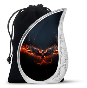 Teardrop Shape Phoenix Urn Large 10 Inch