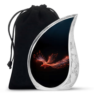 Teardrop Shape Phoenix Urn Large 10 Inch