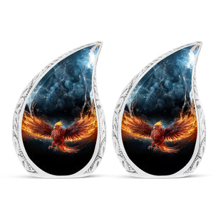 Teardrop Shape Phoenix Urn Keepsake Urn Pack of 2