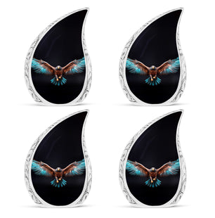 Teardrop Shape Eagle Urn Keepsake Urn Pack of 4