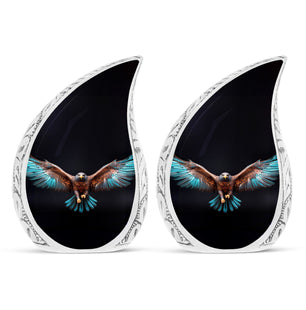 Teardrop Shape Eagle Urn Keepsake Urn Pack of 2