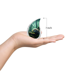 Teardrop Shape Eagle Urn Keepsake 3 Inch