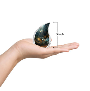 Teardrop Shape Eagle Urn Keepsake 3 Inch