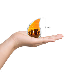 Teardrop Shape Elephant Urn Keepsake 3 Inch