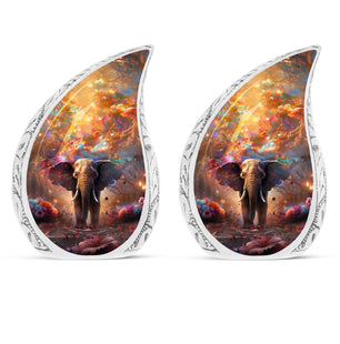Teardrop Shape Elephant Urn Keepsake Urn Pack of 2