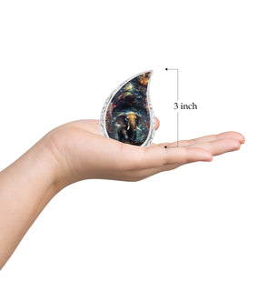 Teardrop Shape Elephant Urn Keepsake 3 Inch