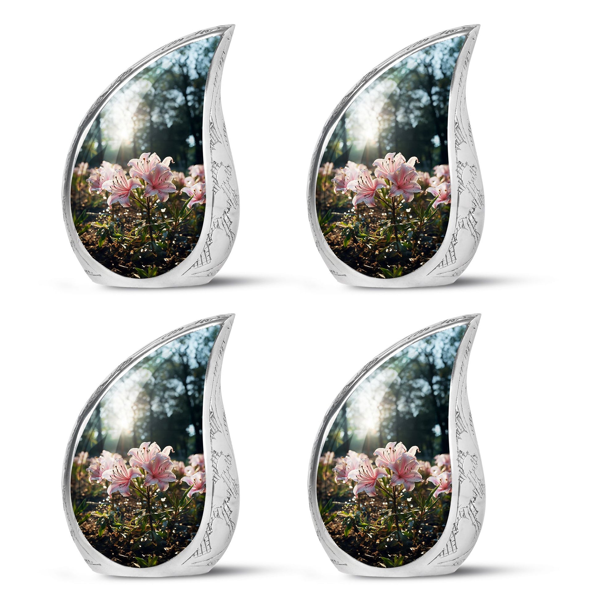 Teardrop Shape Lilly Urn Keepsake Urn Pack of 4
