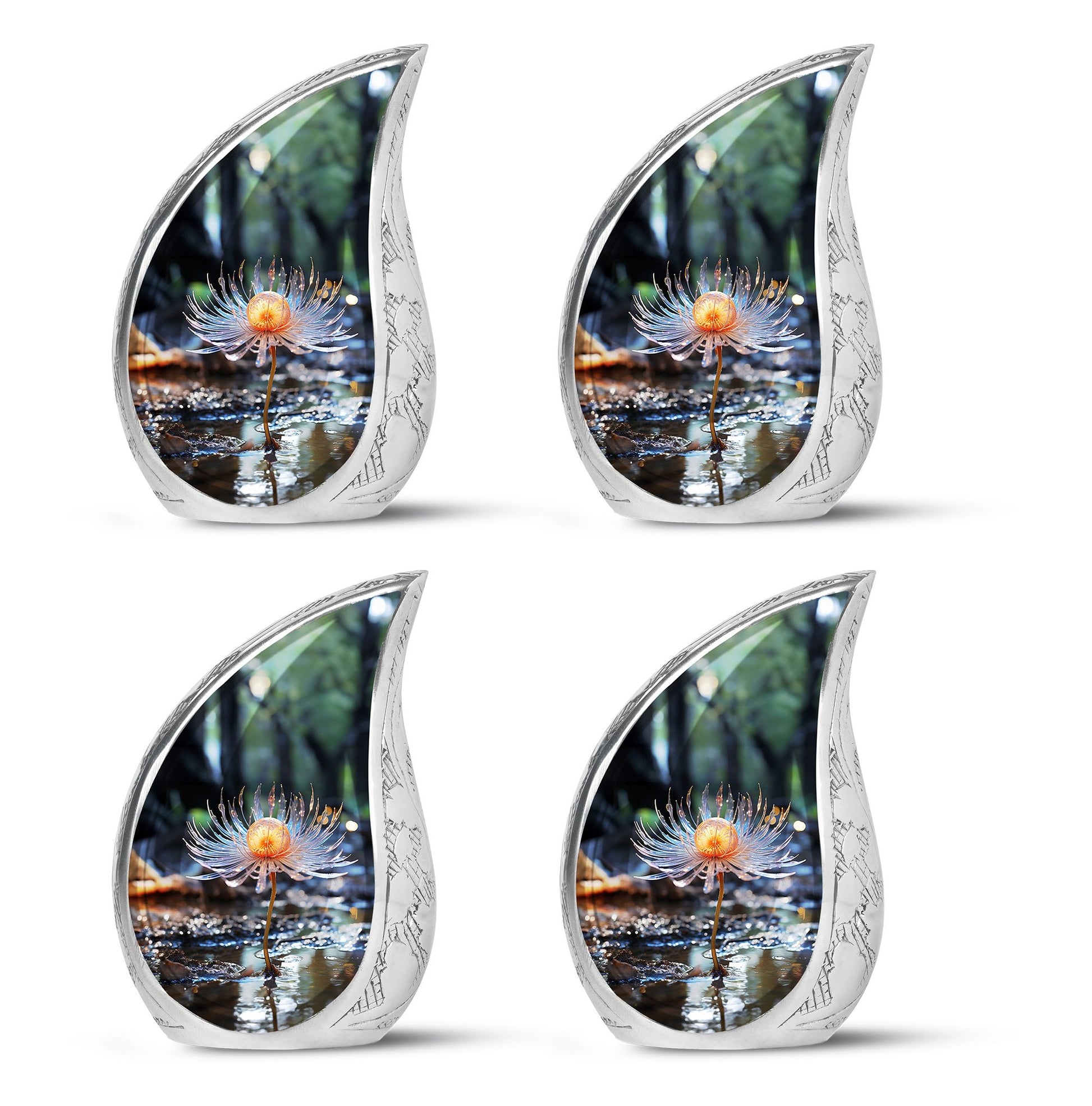 Teardrop Shape Lilly Urn Keepsake Urn Pack of 4
