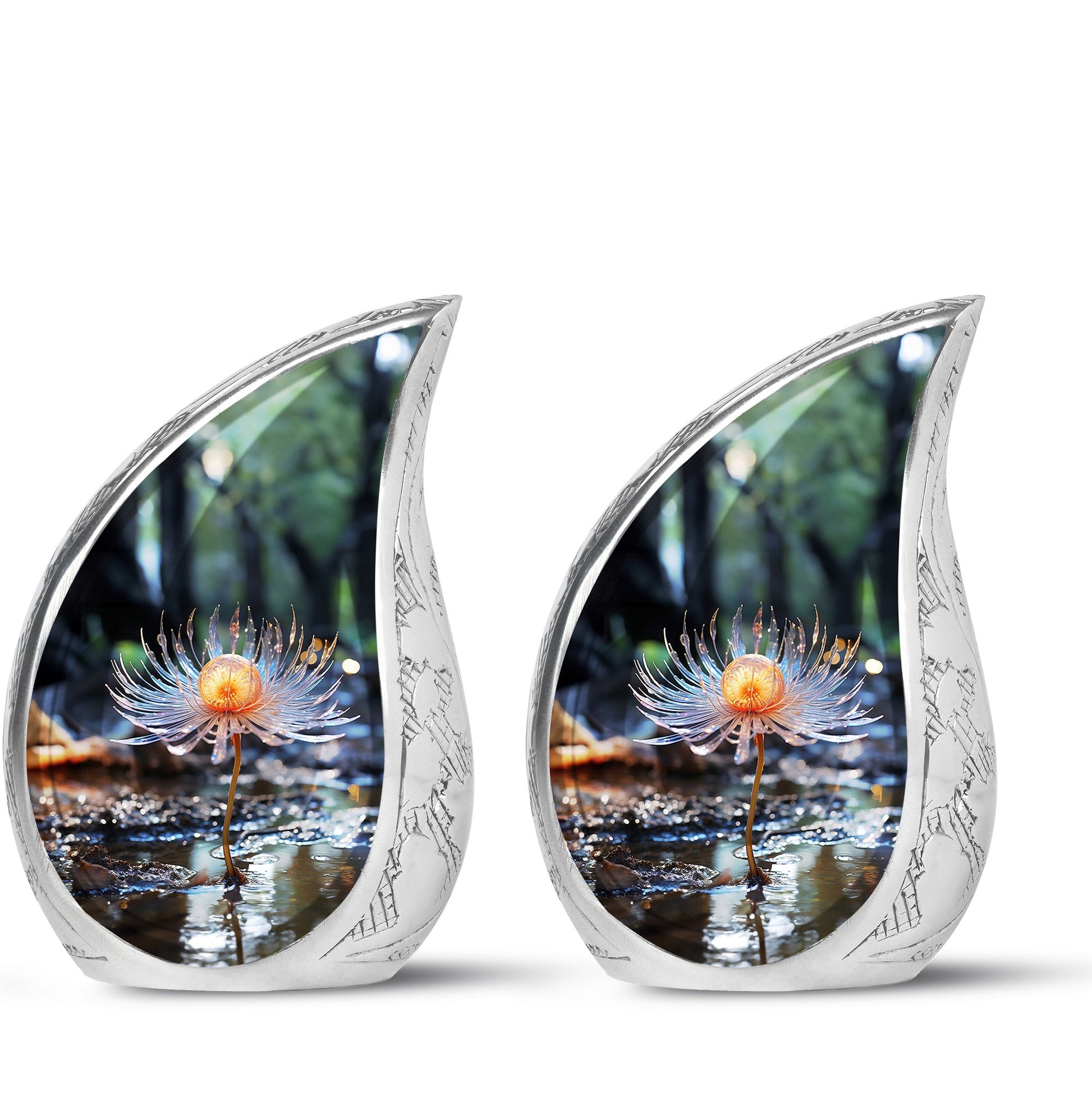 Teardrop Shape Lilly Urn Keepsake Urn Pack of 2
