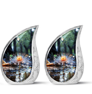 Teardrop Shape Lilly Urn Keepsake Urn Pack of 2