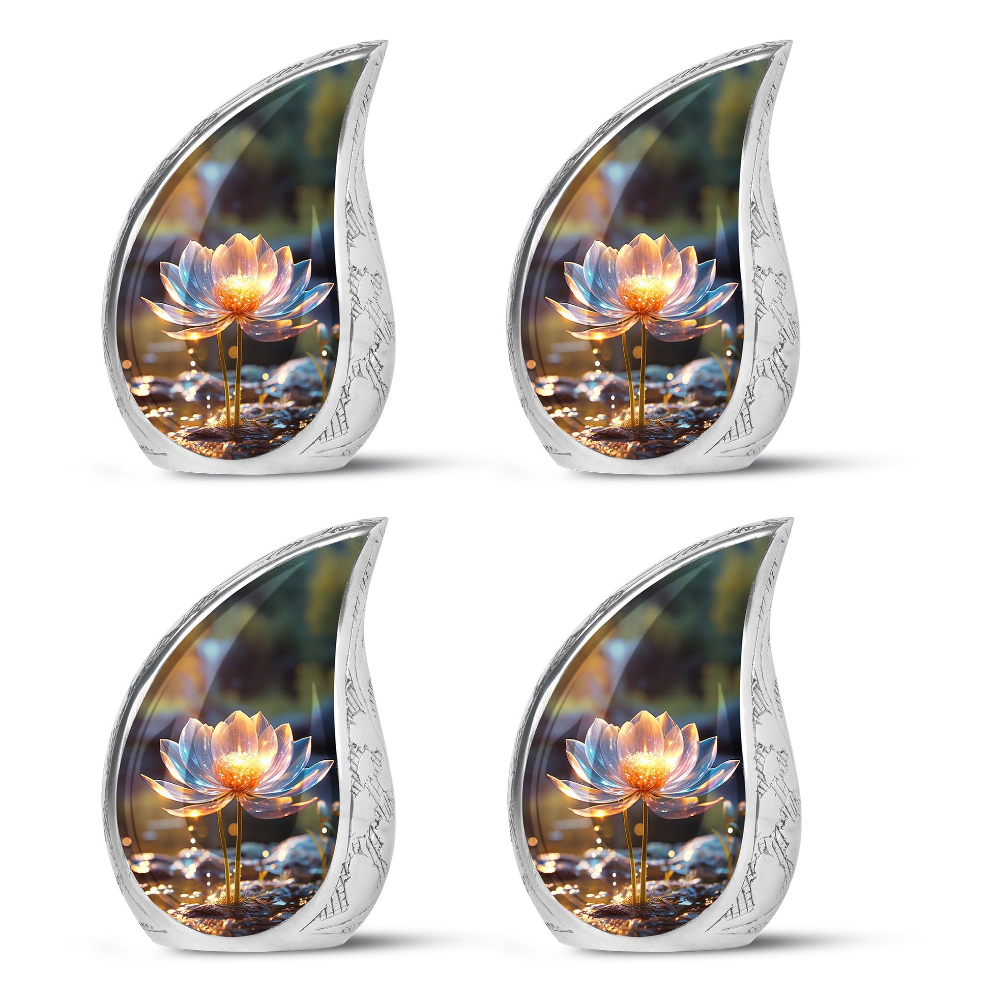 Teardrop Shape Lilly Urn Keepsake Urn Pack of 4