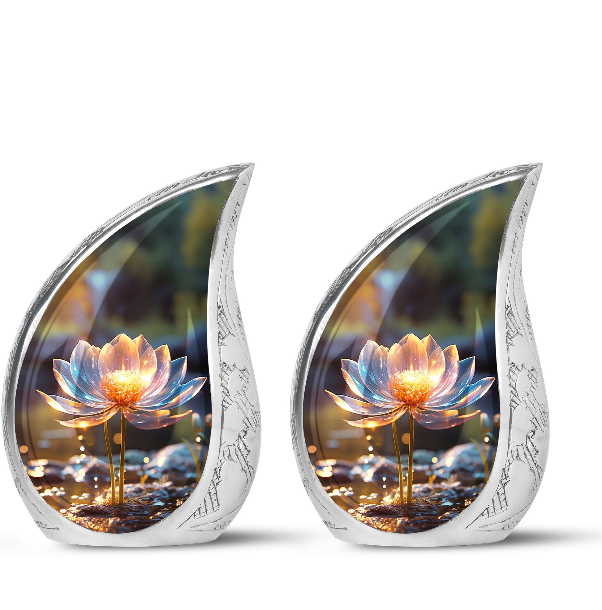 Teardrop Shape Lilly Urn Keepsake Urn Pack of 2