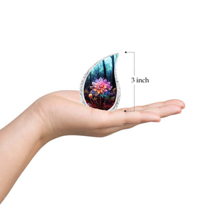 Teardrop Shape Lilly Urn Keepsake 3 Inch