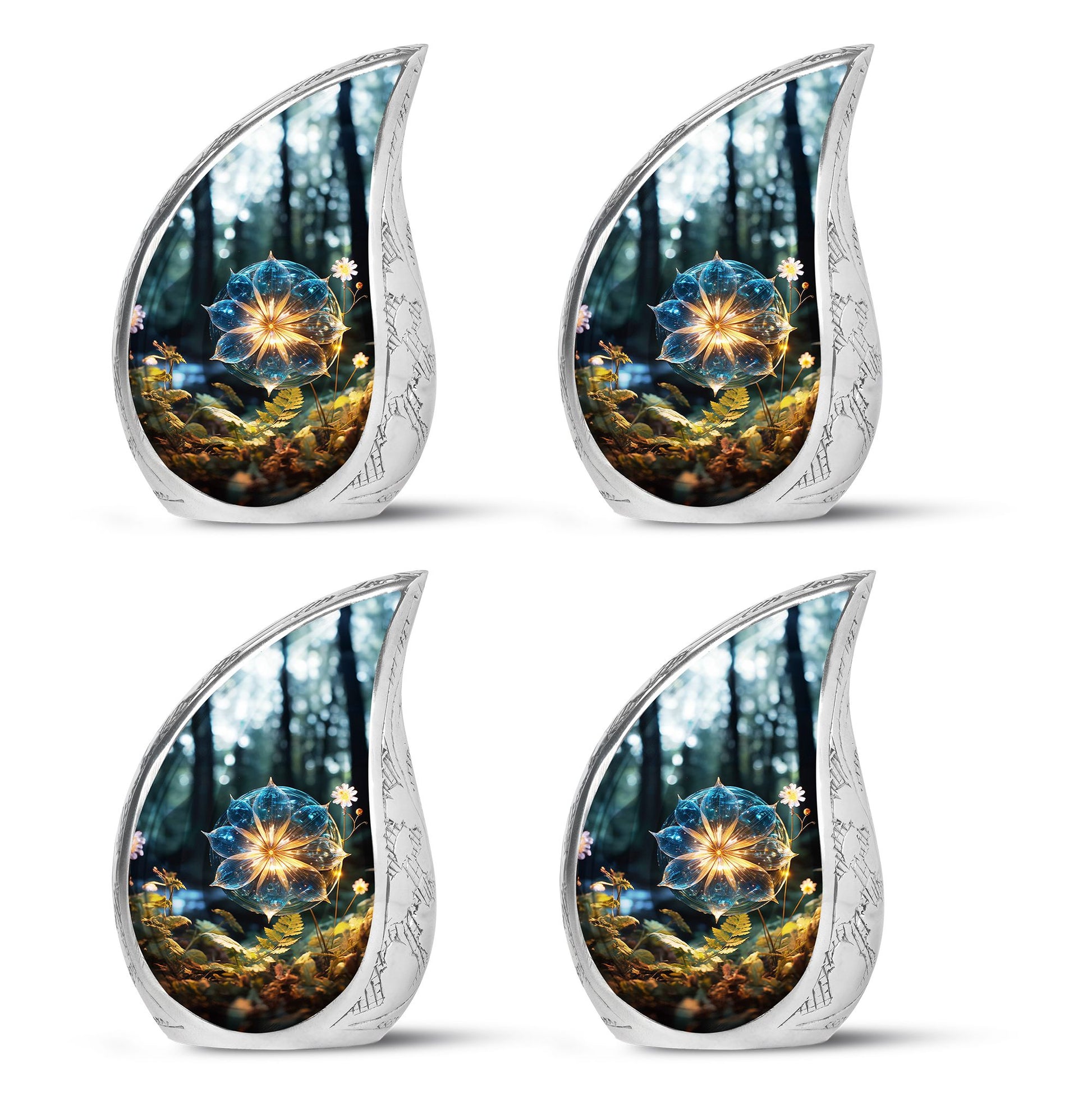 Teardrop Shape Lilly Urn Keepsake Urn Pack of 4